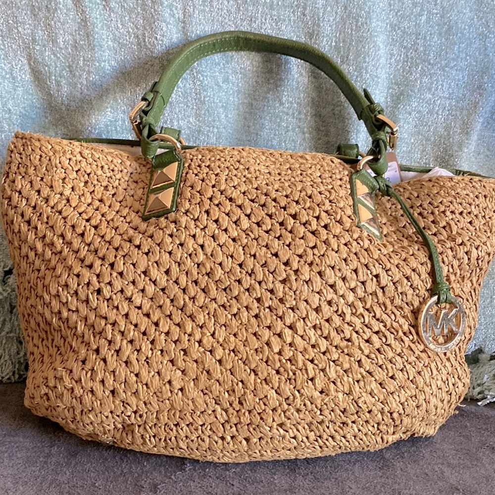 Straw Michael Koran Bag/Tote.